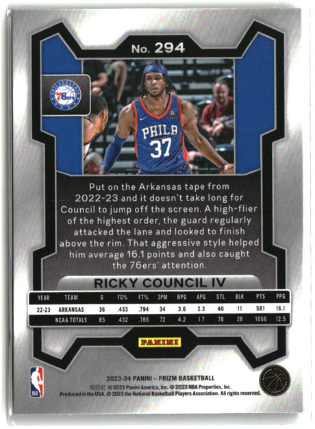 Ricky Council IV 2023-24 Panini Prizm #294