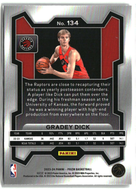 Gradey Dick 2023-24 Panini Prizm #134