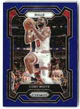 Coby White 2023-24 Panini Prizm Prizms Blue Wave #239