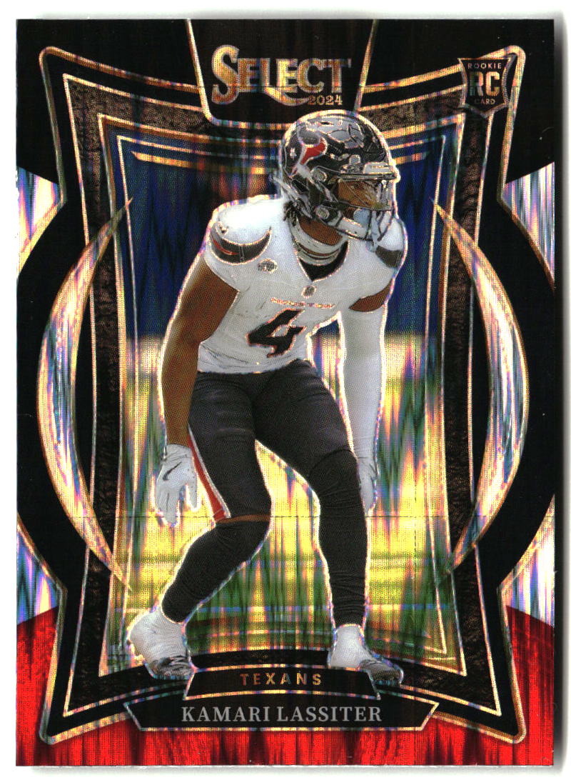 Kamari Lassiter 2024 Panini Select Black & Red Prizm Shock #77