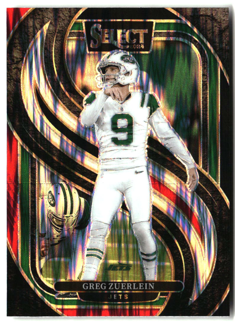 Greg Zuerlein 2024 Panini Select Green & Red Prizm Shock #158
