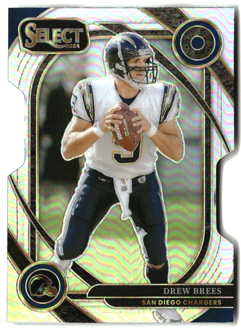 Drew Brees 2024 Panini Select Silver Prizm Die Cut #253
