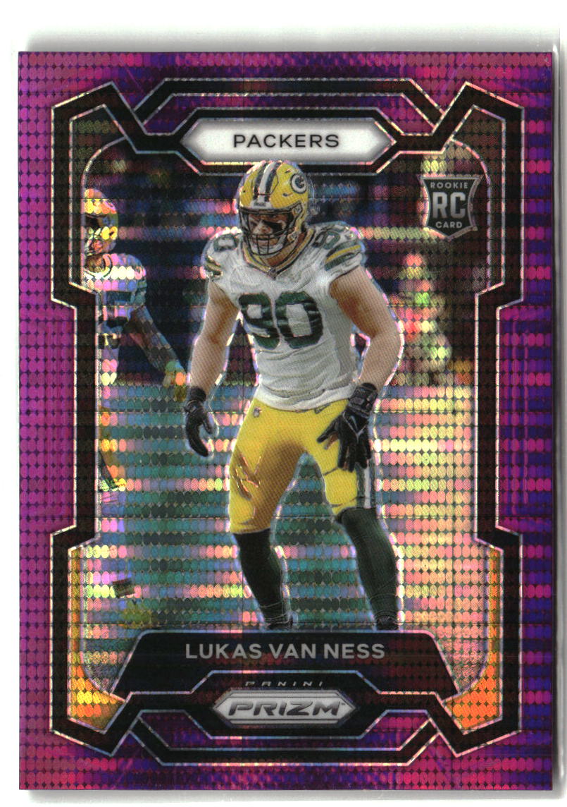 Lukas Van Ness 2023 Panini Prizm Purple Pulsar #336