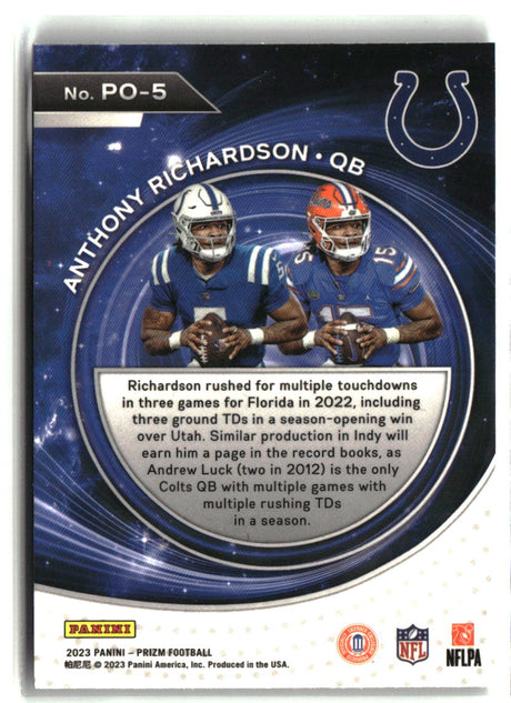Anthony Richardson 2023 Panini Prizm Portals #PO-5