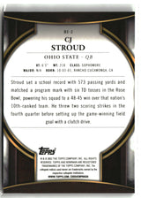 CJ Stroud 2022 Bowman University Chrome Invicta #BI-2