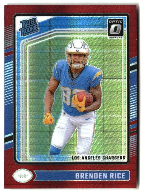Brenden Rice 2024 Donruss Optic Red Hyper #213
