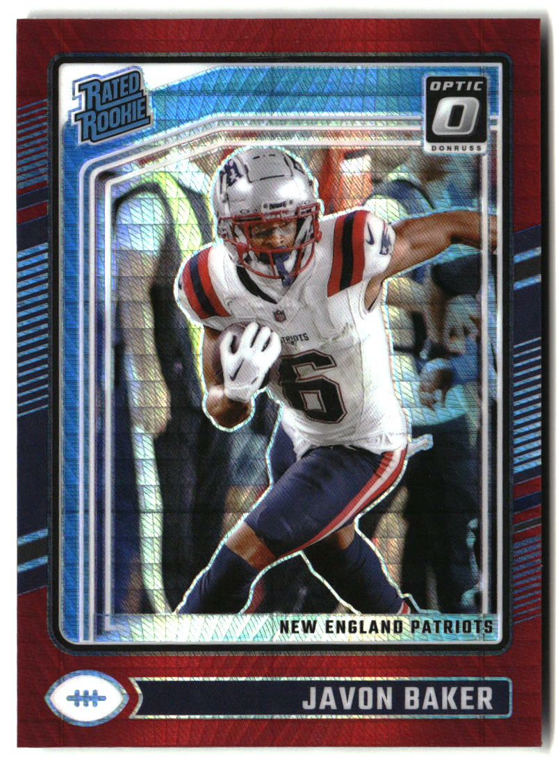 Javon Baker 2024 Donruss Optic Red Hyper #245