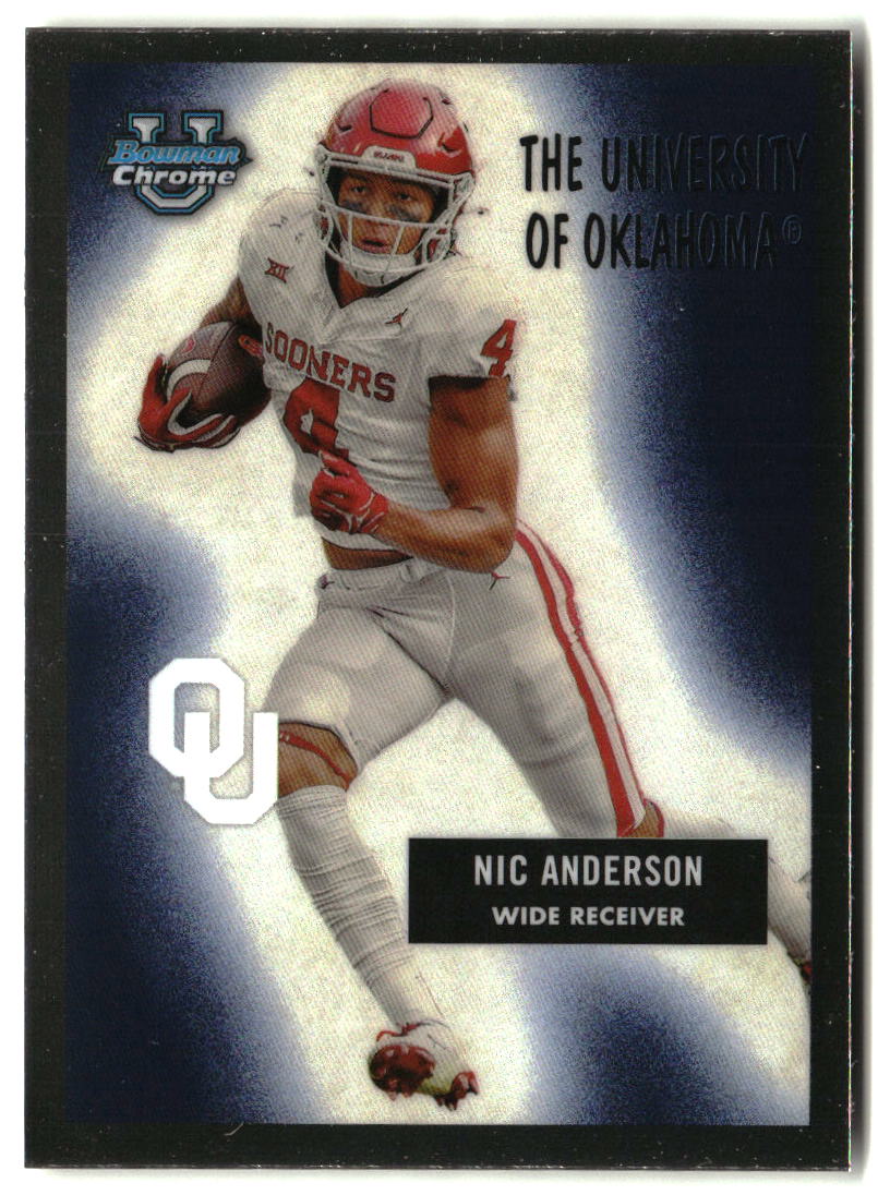 Nic Anderson 2024 Bowman University Chrome 1955 Bowman Football #55B-25