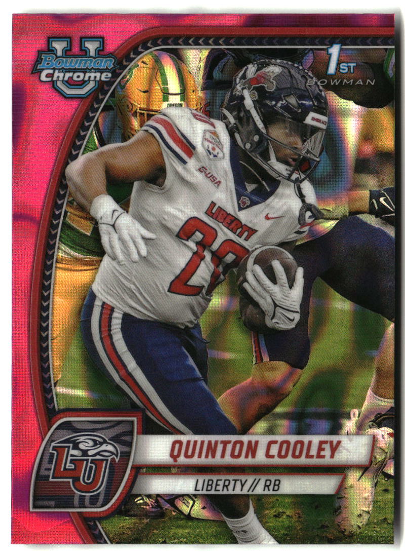 Quinton Cooley 2024 Bowman University Chrome Pink Lava Refractor #147