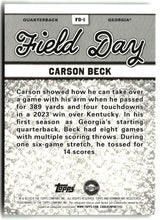 Carson Beck 2024 Bowman University Best Field Day #FD-1