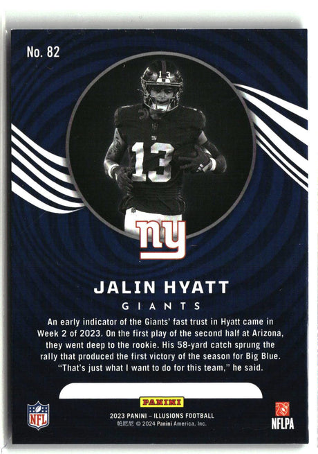Jalin Hyatt 2023 Panini Illusions Orange Trophy Collection #82
