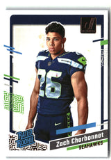 Zach Charbonnet 2023 Donruss Rated Rookie Portrait #16