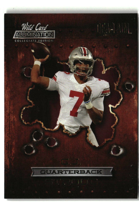 C.J. Stroud 2021 Wild Card Alumination NIL Dead Aim #ANDA-6