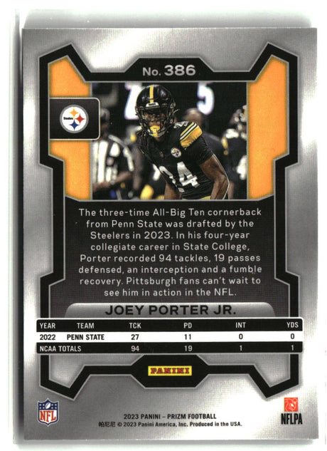 Joey Porter Jr. 2023 Panini Prizm #386