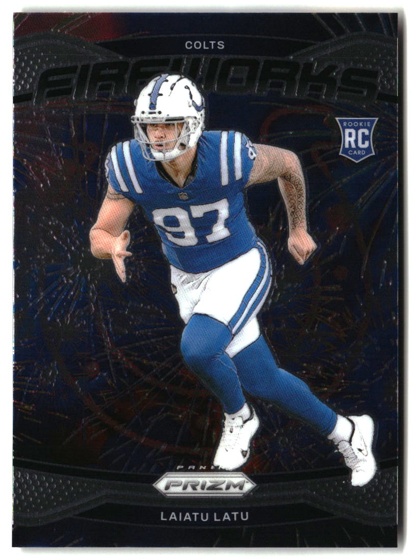 Laiatu Latu 2024 Panini Prizm Fireworks #17