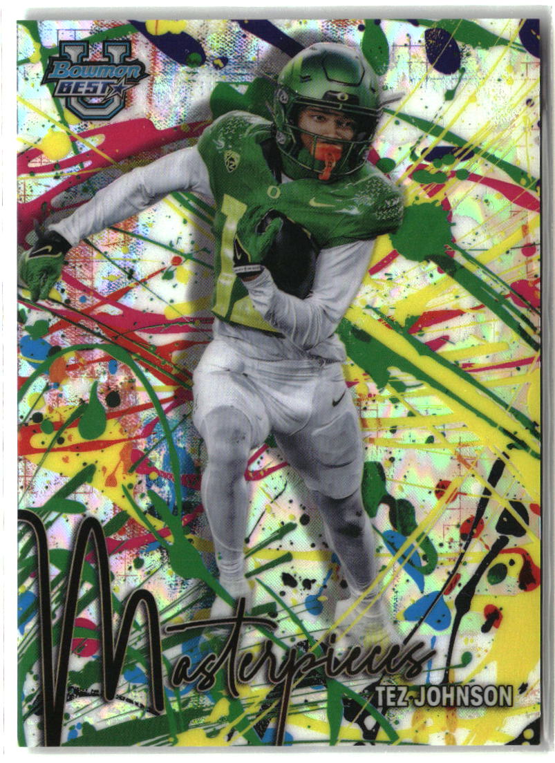 Tez Johnson 2024 Bowman University Best Bowman Masterpieces #BM-19