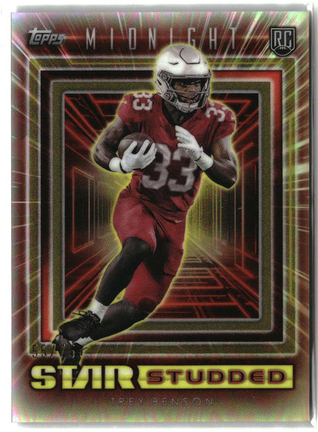 Trey Benson 2024 Topps Midnight Star Studded Dusk #SS-10 #/75
