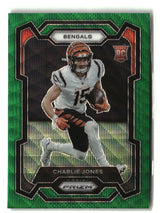 Charlie Jones 2023 Panini Prizm Green Wave #317
