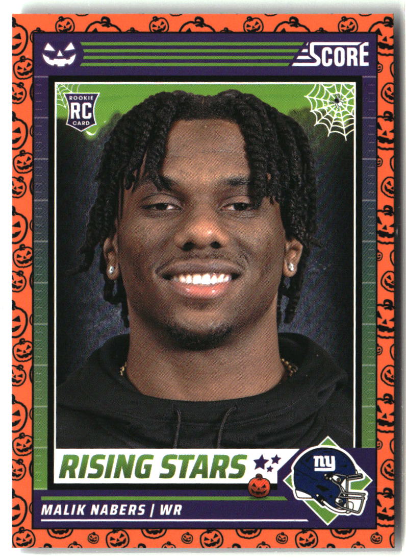 Malik Nabers 2024 Score-A-Treat Rising Stars Orange Pumpkin #37