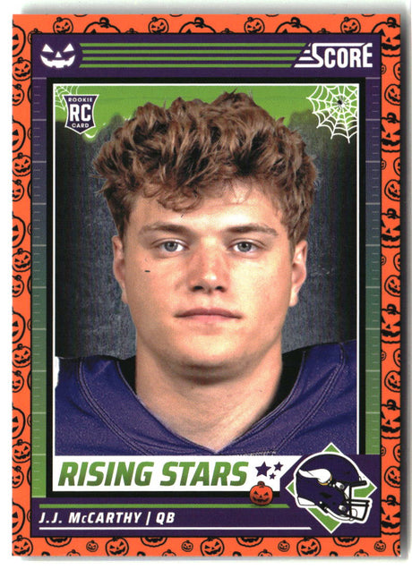 J.J. McCarthy 2024 Score-A-Treat Rising Stars Orange Pumpkin #19