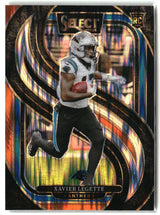 Xavier Legette 2024 Panini Select Black & Orange Prizm Shock #101