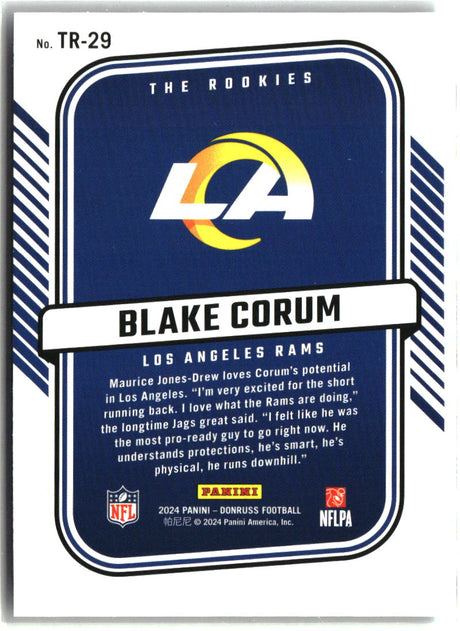 Blake Corum 2024 Donruss The Rookies #TR-29