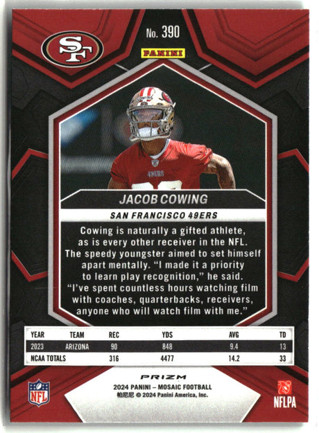Jacob Cowing 2024 Panini Mosaic Mosaic Green #390