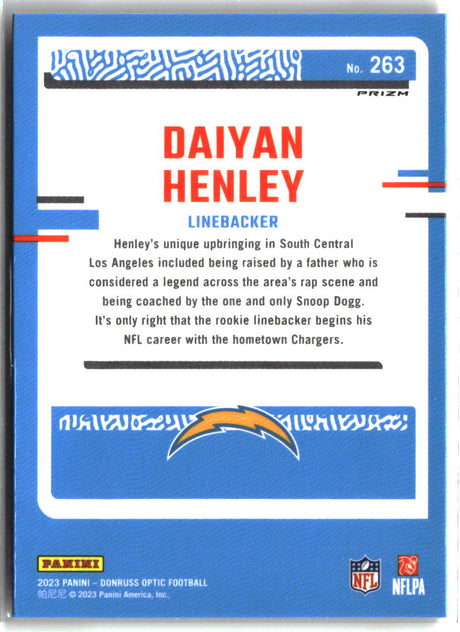 Daiyan Henley 2023 Donruss Optic Pink #263