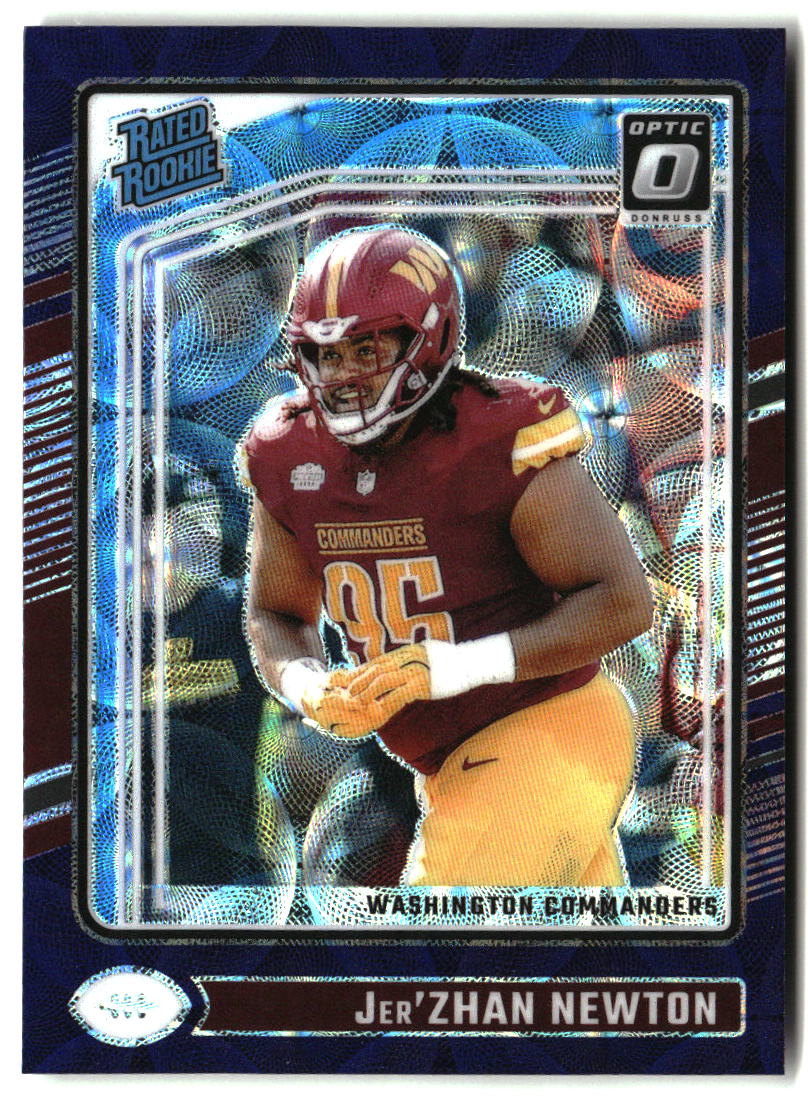 Jer'Zhan Newton 2024 Donruss Optic Purple Scope #252