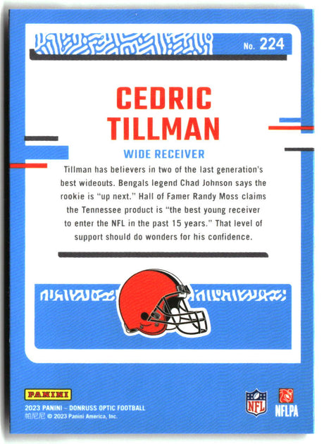 Cedric Tillman 2023 Donruss Optic #224
