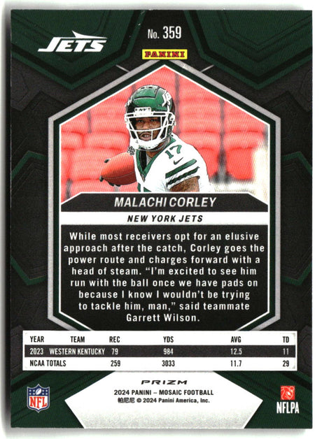 Malachi Corley 2024 Panini Mosaic Mosaic #359