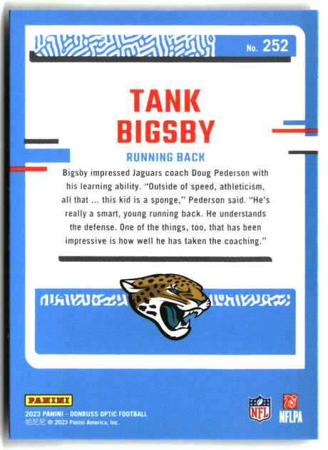 Tank Bigsby 2023 Donruss Optic #252