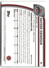Davison Igbinosun 2024 Bowman University Chrome #54