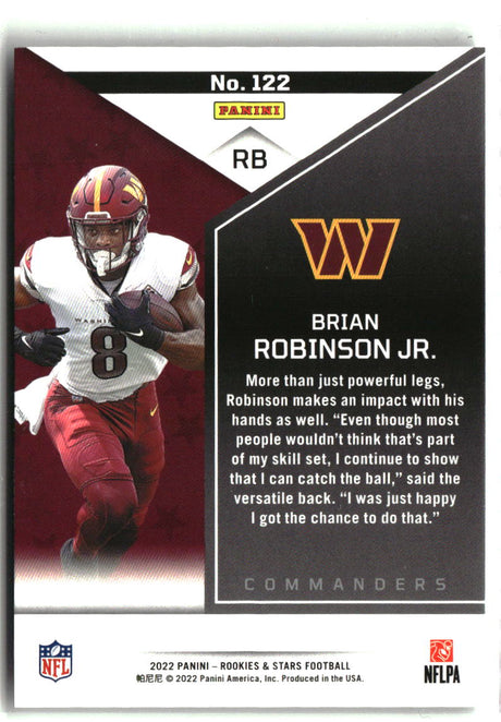 Brian Robinson Jr. 2022 Panini Rookies & Stars #122