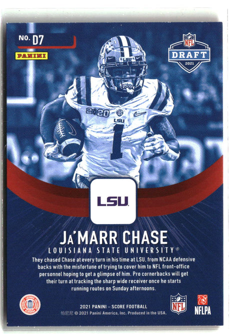 Ja'Marr Chase 2021 Score NFL Draft #D7