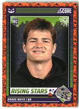 Drake Maye 2024 Score-A-Treat Rising Stars Orange Pumpkin #17