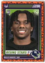 Malik Nabers 2024 Score-A-Treat Rising Stars Orange Pumpkin #37