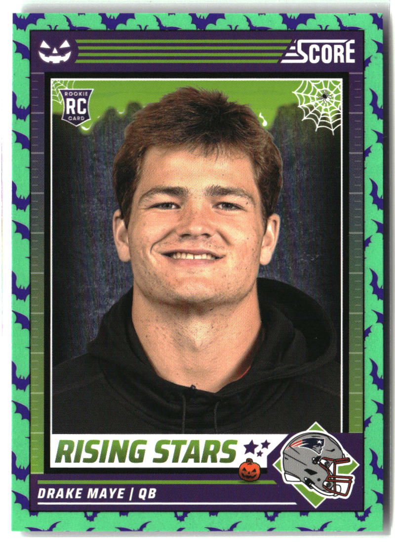 Drake Maye 2024 Score-A-Treat Rising Stars Green Bats #17