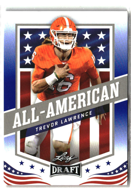 Trevor Lawrence 2021 Leaf Draft Blue #50
