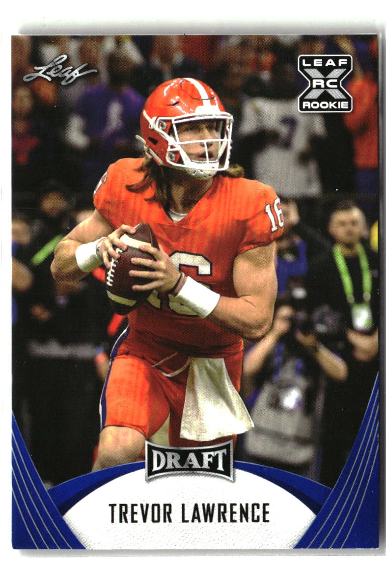 Trevor Lawrence 2021 Leaf Draft Blue #1