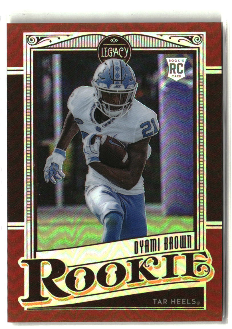 Dyami Brown 2021 Panini Legacy Rookies Premium Edition Ruby #196 #/50
