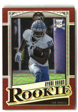Dyami Brown 2021 Panini Legacy Rookies Premium Edition Ruby #196 #/50