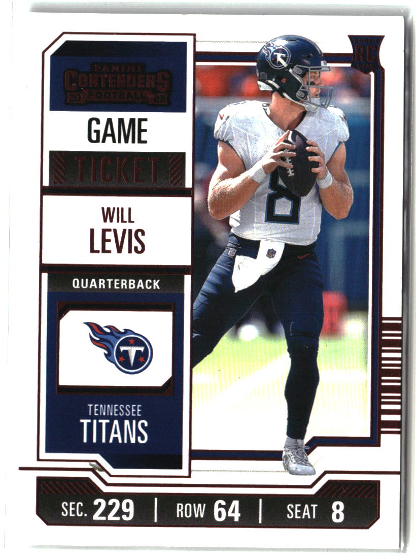 Will Levis 2023 Panini Contenders Game Ticket Bronze #97