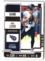 Will Levis 2023 Panini Contenders Game Ticket Bronze #97