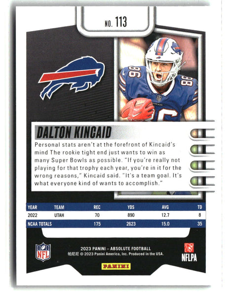 Dalton Kincaid 2023 Panini Absolute Retail #113
