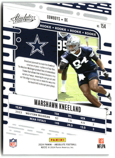 Marshawn Kneeland 2024 Panini Absolute Blue #154