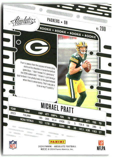 Michael Pratt 2024 Panini Absolute Retail #200