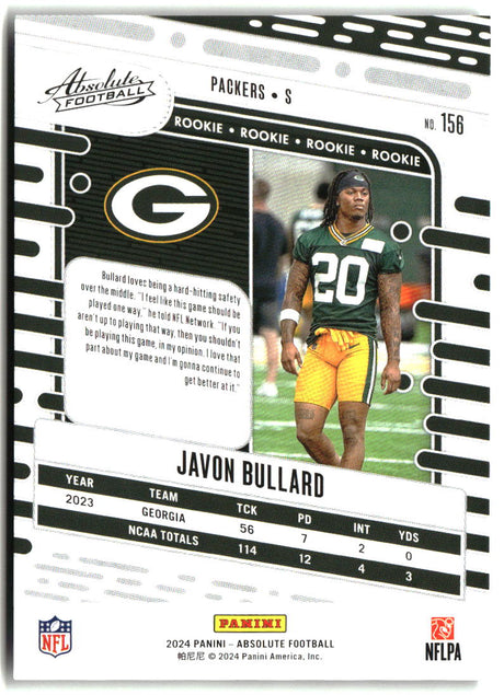 Javon Bullard 2024 Panini Absolute Retail #156