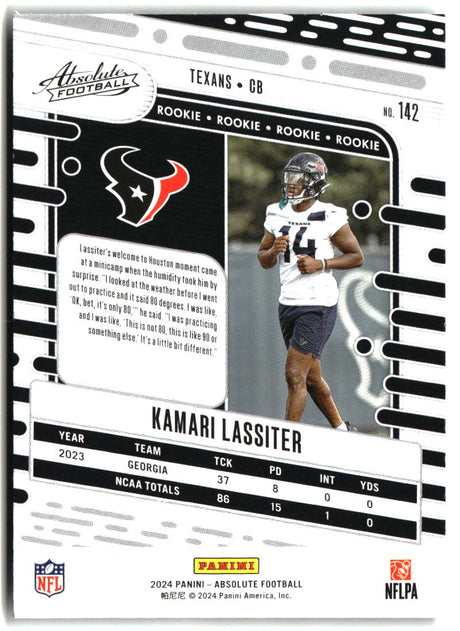 Kamari Lassiter 2024 Panini Absolute Retail #142
