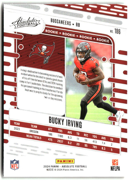 Bucky Irving 2024 Panini Absolute Retail #186